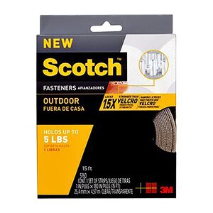 Scotch Outdoor Fastener Beige 1inch x 15ft Scotch Outdoor Fastener Beige 1inch x 15ft